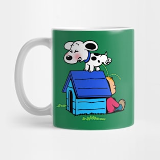 Funny Dog Peeing On Boy Gift For Dog Lovers Mug